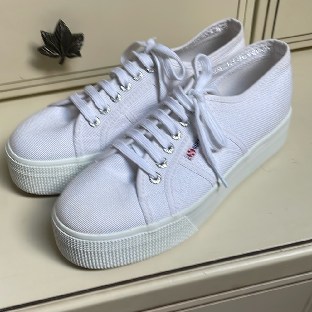 Superga platform sneakers nwot